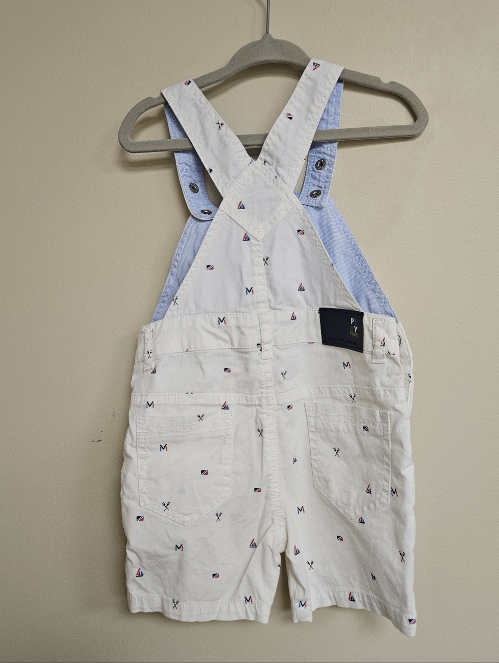 Mayoral Baby Boy Sail Boat White Shortalls 18 Months - Picture 2 of 7